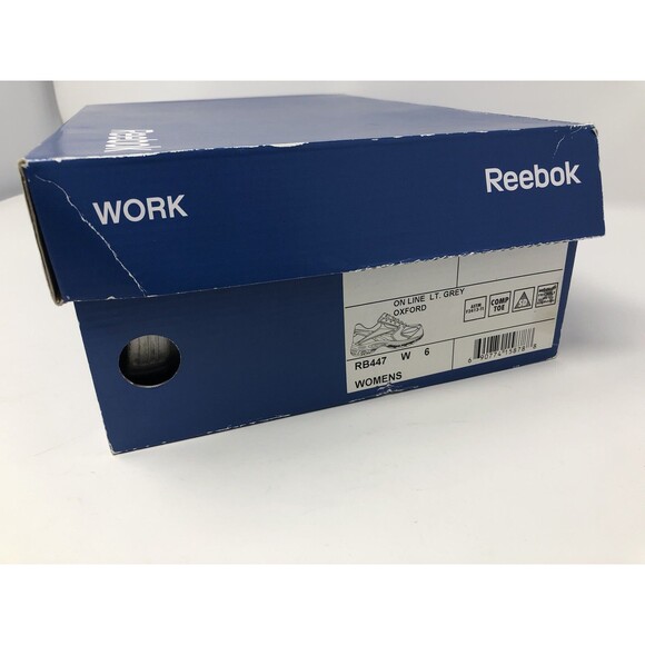 Reebok Women’s 6 M Composite Toe Performance Cross Trainer RB447 Grey White - Picture 6 of 12